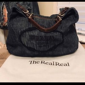 🛍SALE Authentic large denim Prada SALE 👜